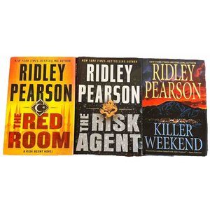 Ridley Pearson Lot Of 3 Hardcover Books; Killer Weekend, Risk Agent, Red Room